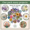 75-Piece Flower Button Variety Pack – Colorful Assorted Craft Buttons in Multiple Sizes – Shank & Sew-Through Style – for DIY Crafts, Sewing, Scrapbooking & Home Decor